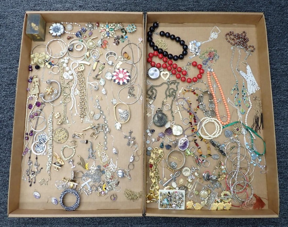 (2) Trays of Costume Jewelry - 2