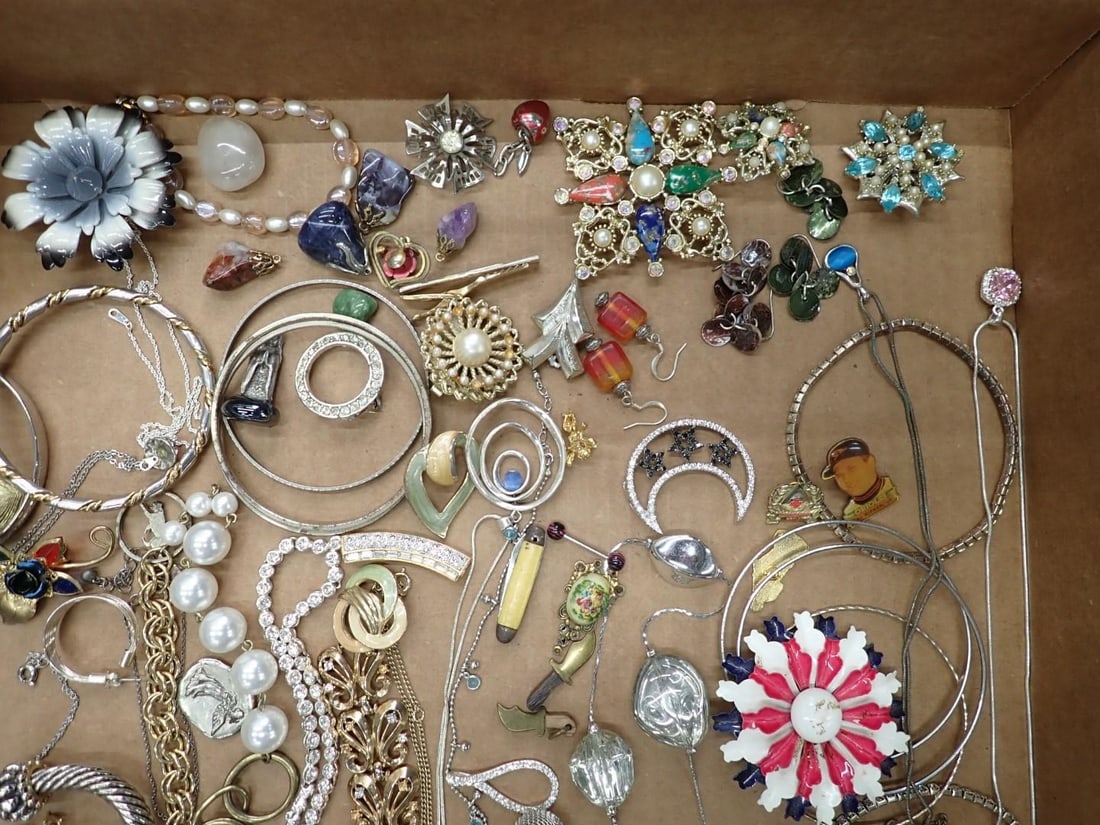 (2) Trays of Costume Jewelry - 8