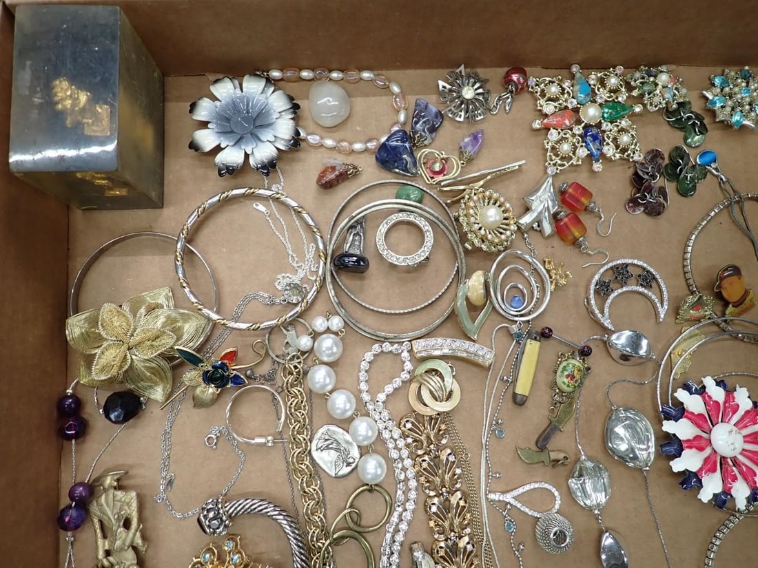 (2) Trays of Costume Jewelry - 9