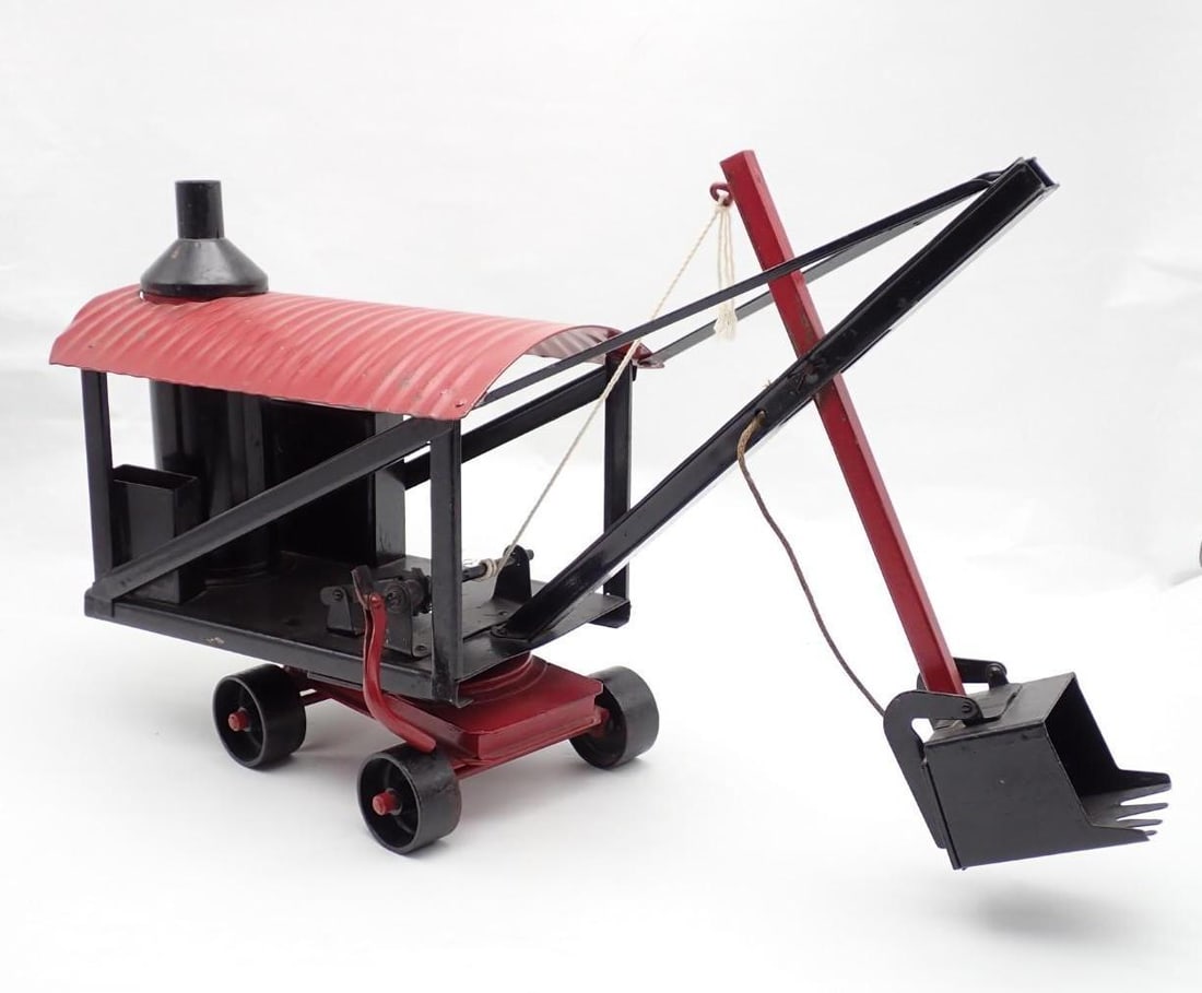 Antique Buddy L Pressed Steel Toy Steam Shovel - 2
