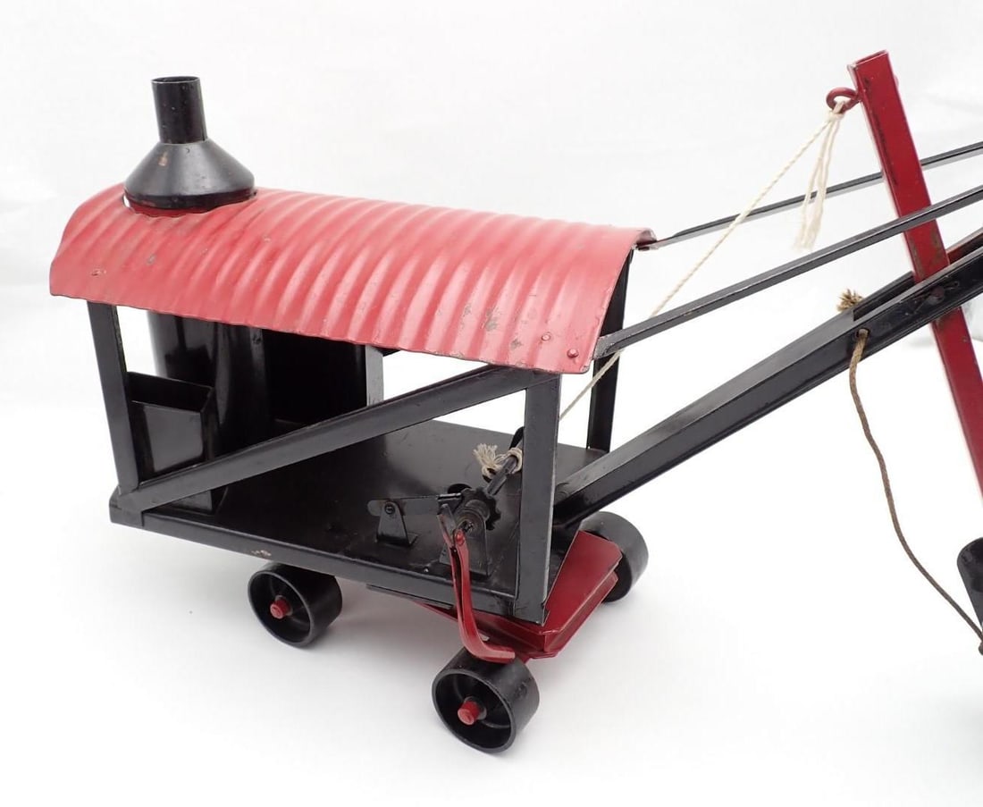 Antique Buddy L Pressed Steel Toy Steam Shovel - 3