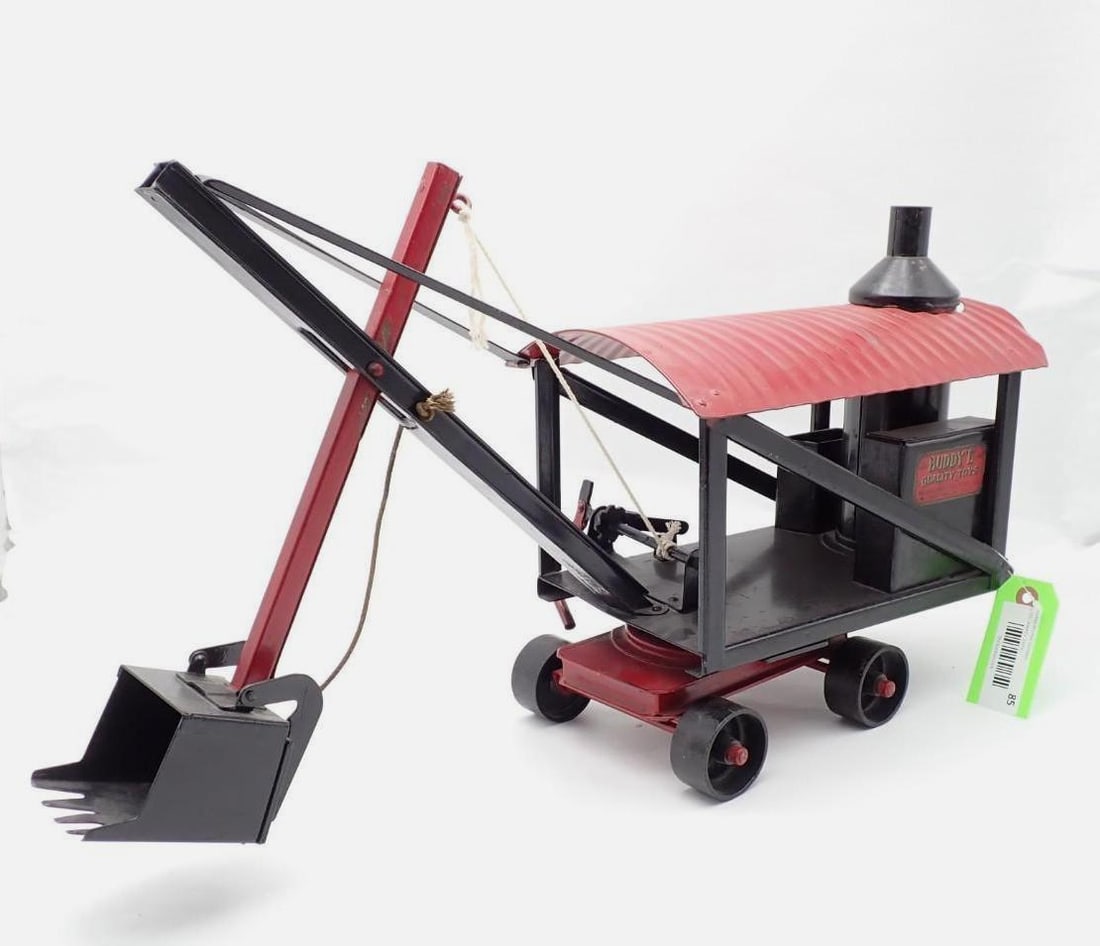 Antique Buddy L Pressed Steel Toy Steam Shovel - 4