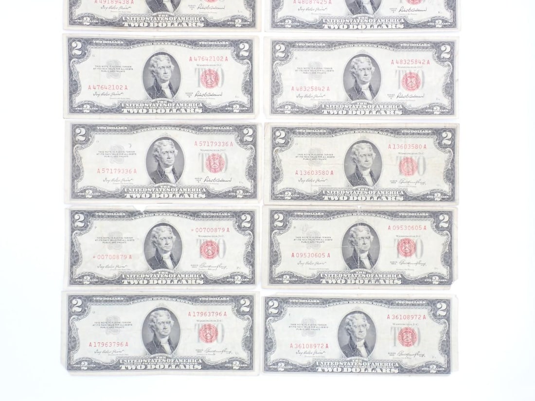 (12) U.S. $2.00 Red Seal United States Notes - 4