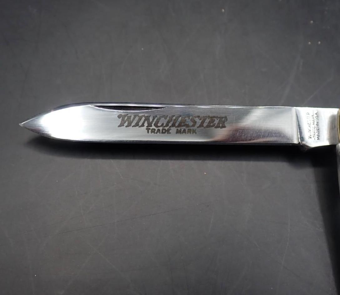 Winchester W 15 2978 Stag Handle Folding Knife - 3