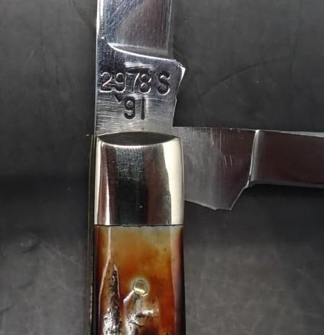 Winchester W 15 2978 Stag Handle Folding Knife - 7