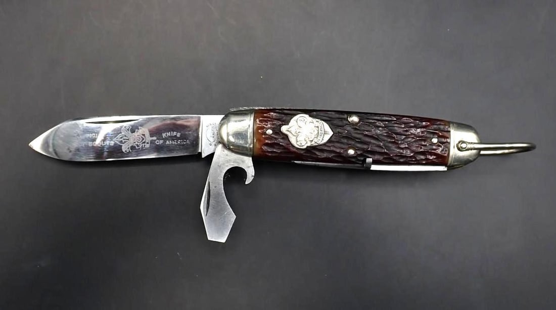 Vintage Remington UMC Boy Scout Folding Knife: excellent condition, 7.25" overall length