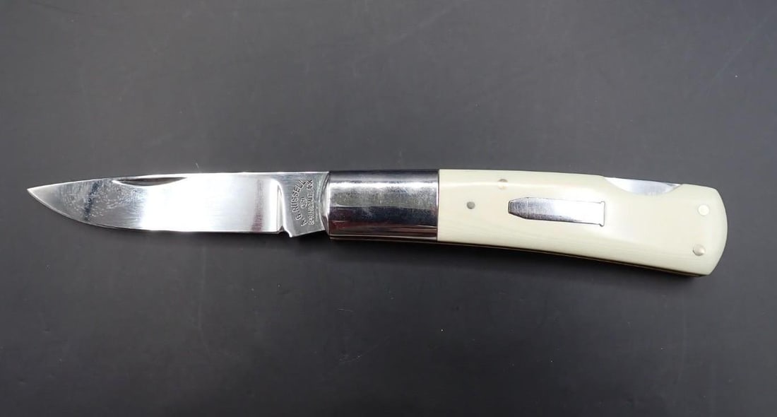 A.G. Russell 110 Folding Knife: 5.75" overall length, like new in the box