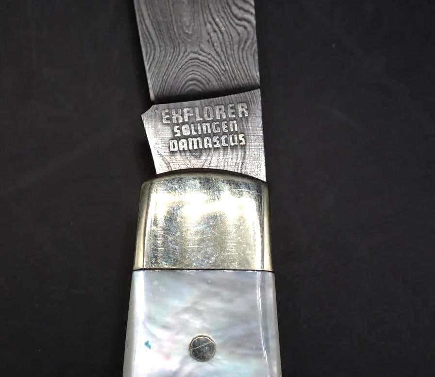 G. Cut 10-161 Black Forest Damascus Folding Knife - 4