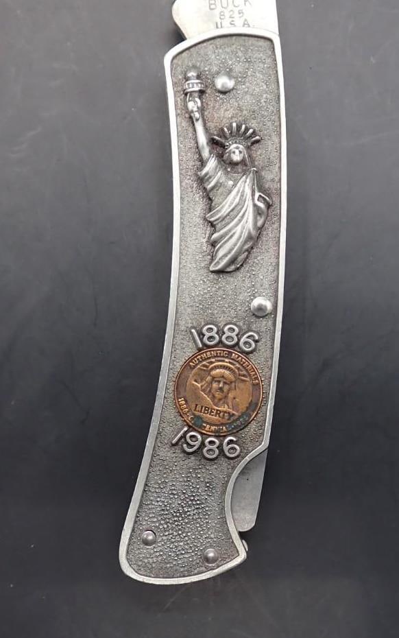 Buck 825 Statue of Liberty Commemorative Folding Knife - 5