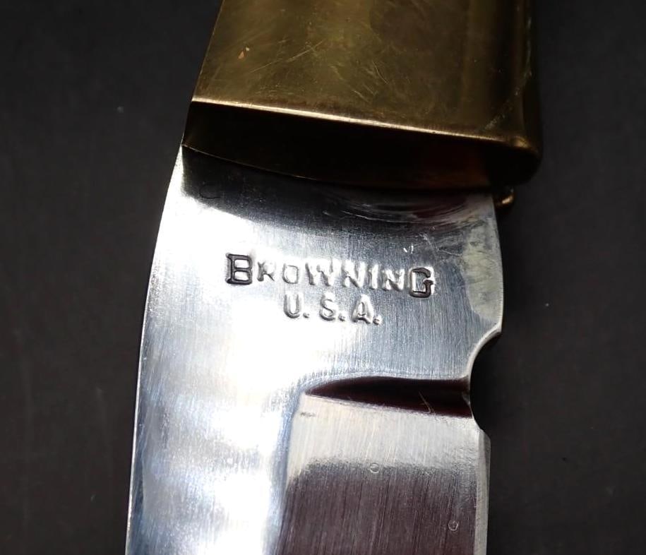 Vintage Browning 4018F Folding Knife - 3