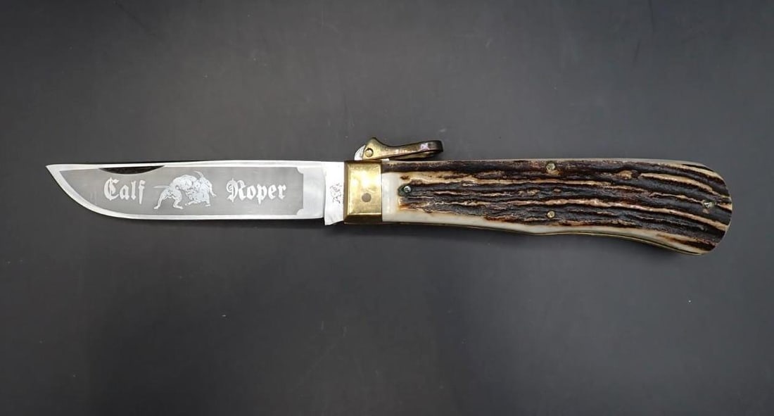 Bull Dog Brand Calf Roper Folding Knife - 3