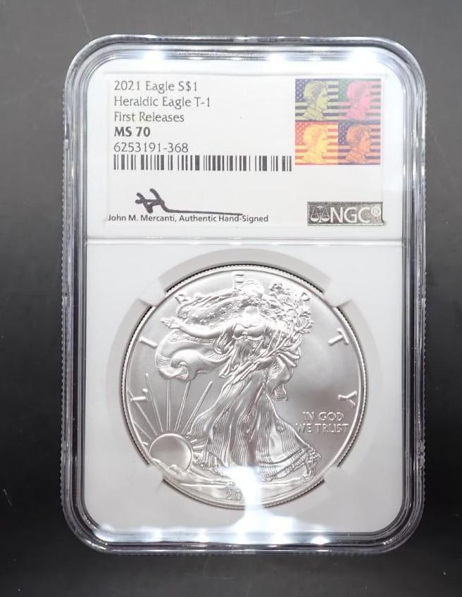 Set of (4) U.S. Silver Eagles - 3