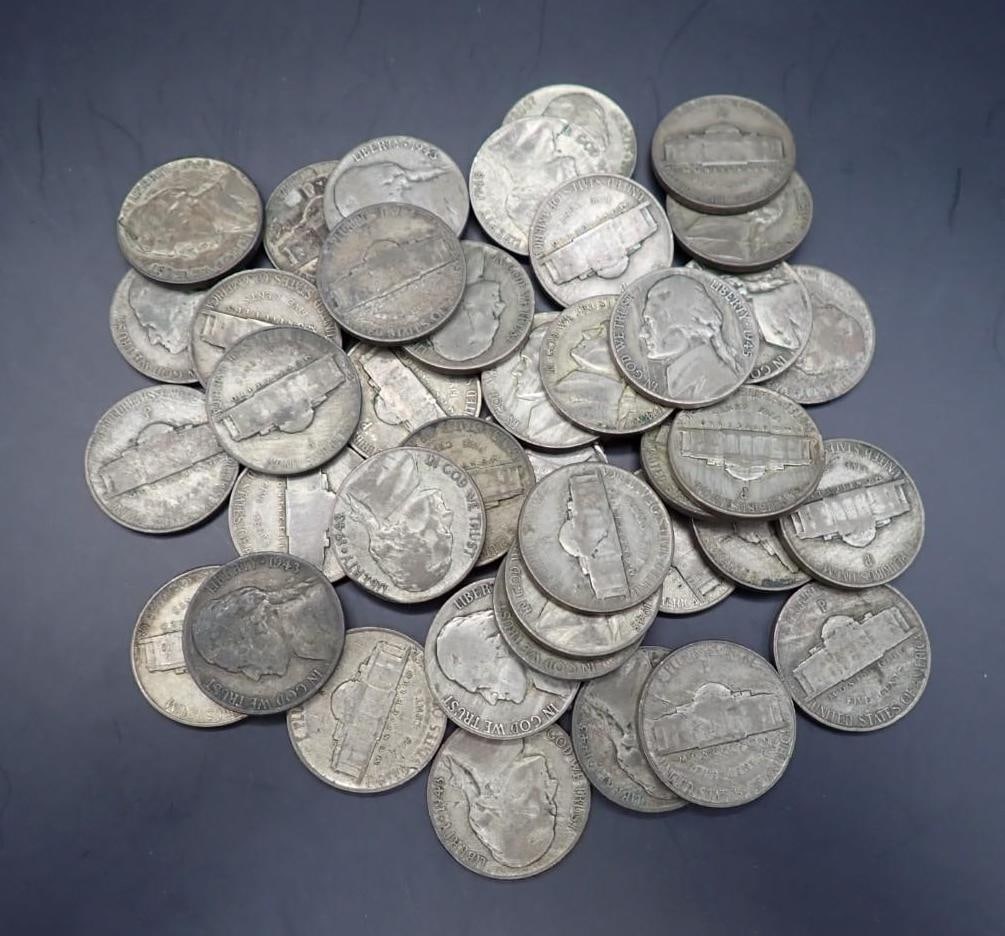 (41) U.S. Silver War Nickels - 3