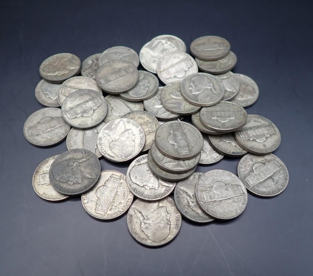 (41) U.S. Silver War Nickels - 4