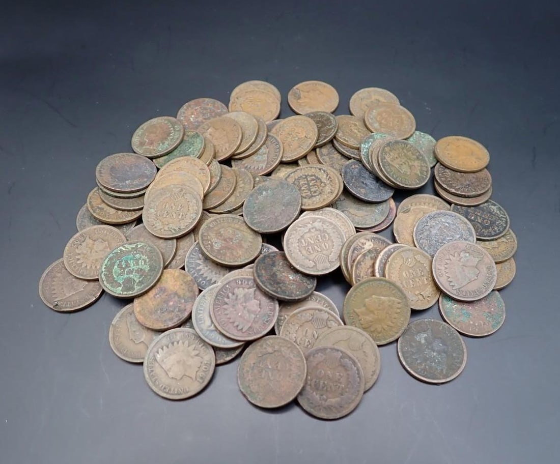 (100) U.S. Indian Head Cents - 3