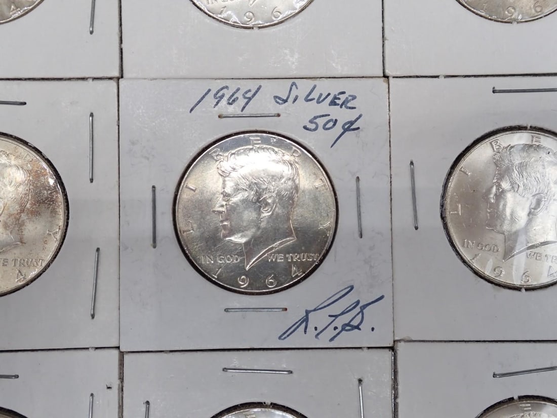 (17) Silver U.S. Kennedy Half Dollars - 3