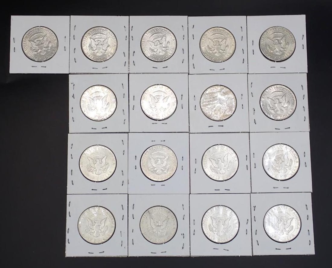 (17) Silver U.S. Kennedy Half Dollars - 4