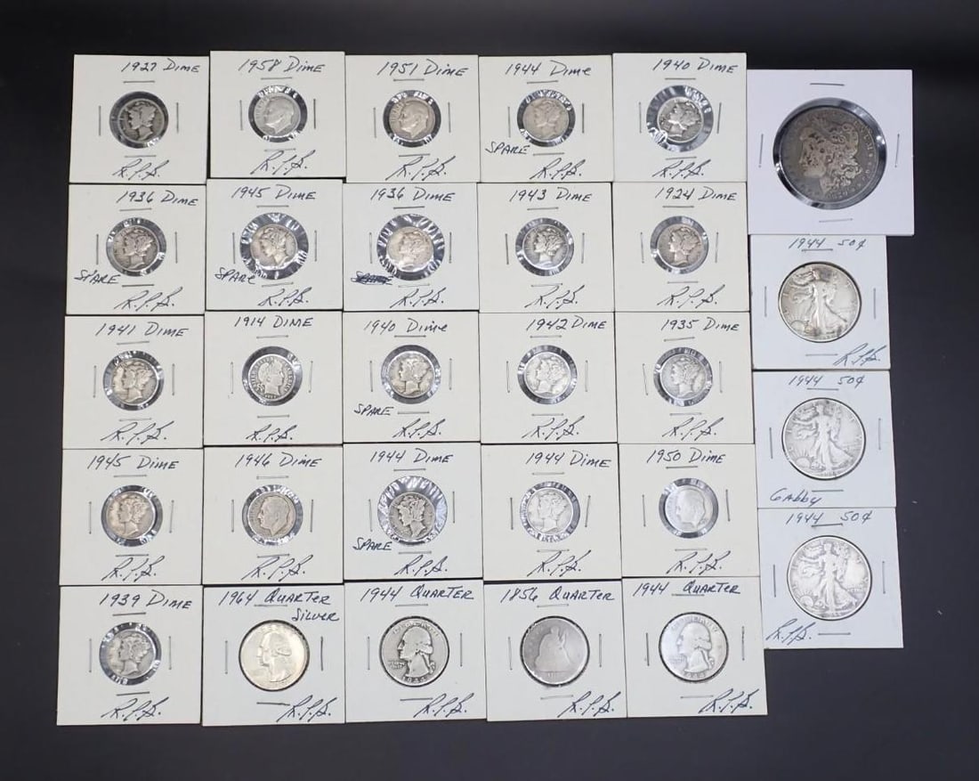 $5.60 Face Value U.S. Silver Coins (1 of 11)