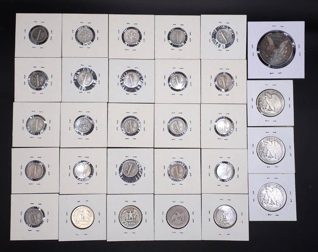 $5.60 Face Value U.S. Silver Coins - 7