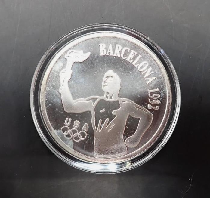 Barcelona 1992 1 Oz. .999 Silver Medal (1 of 2)
