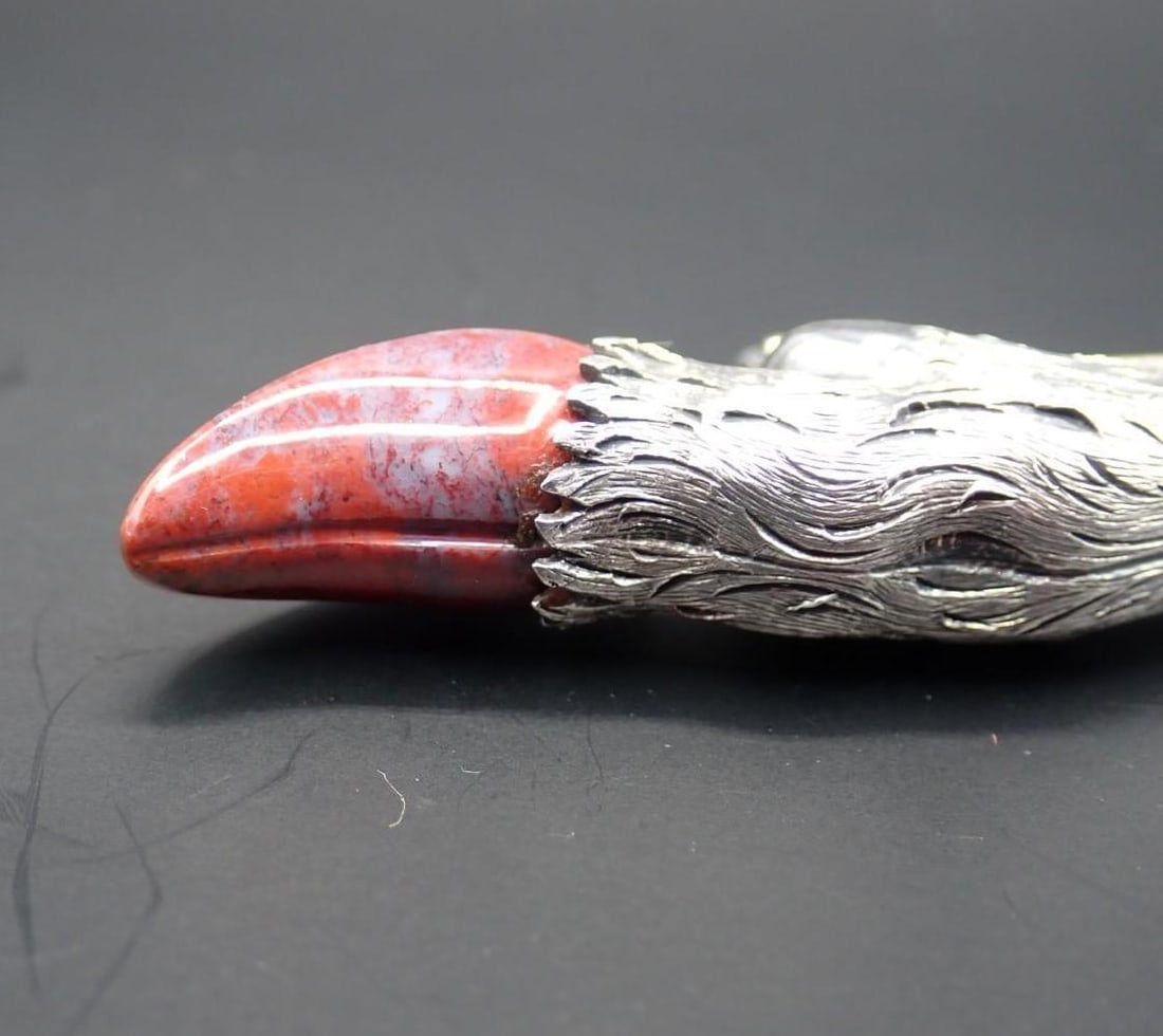 Silver Deer Leg Brooch - 5