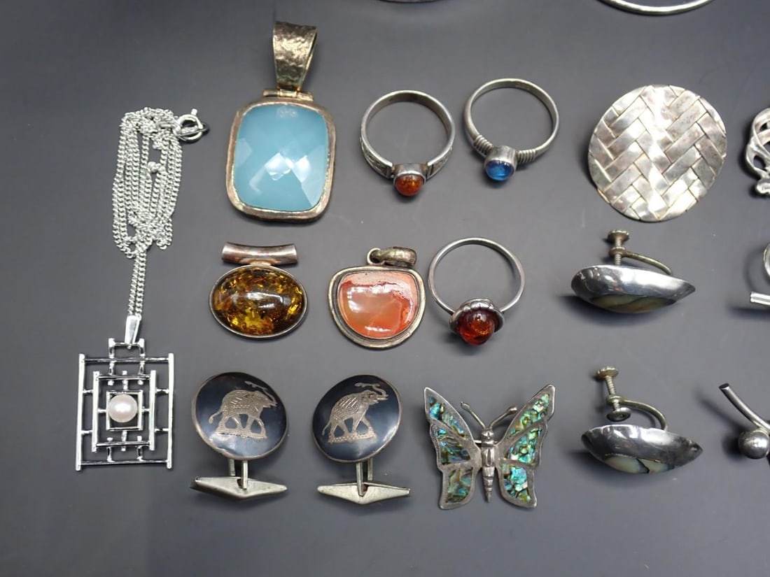 (23) Sterling Silver Jewelry Articles - 4