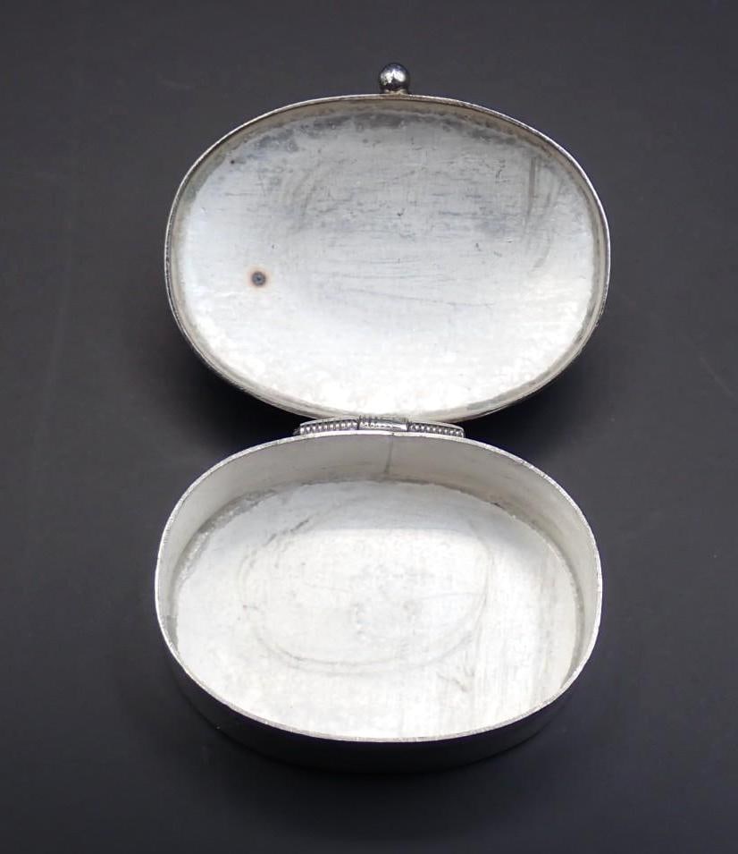 Mexican Silver Covered Box - 4