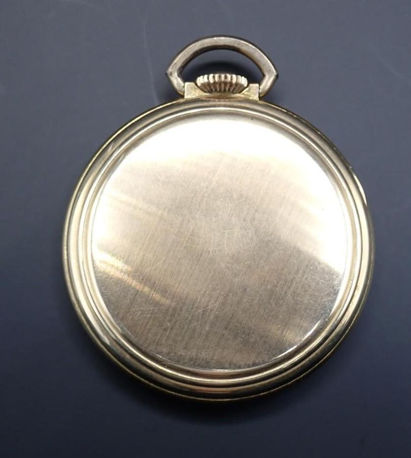 Tavannes Gold Plate Case Pocket Watch - 3