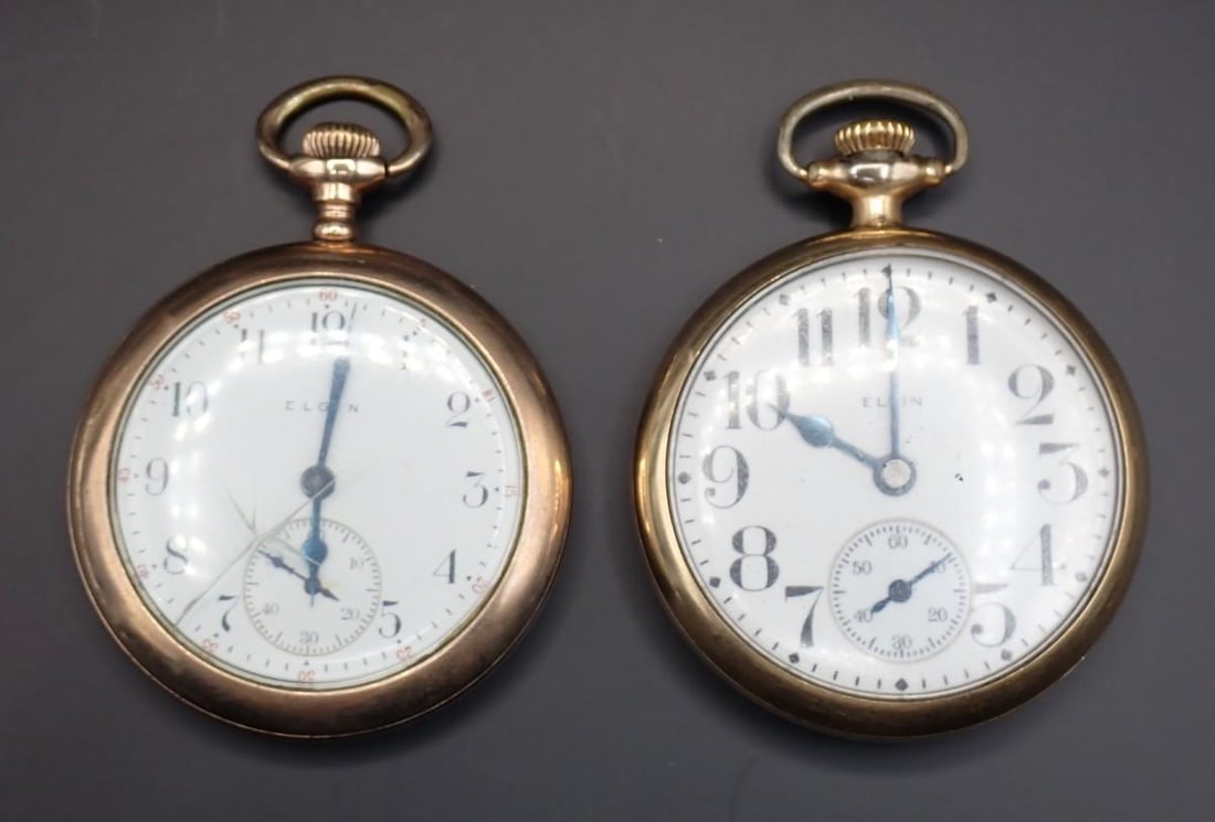 (2) Elgin Gold Filled Case Pocket Watches (1 of 7)