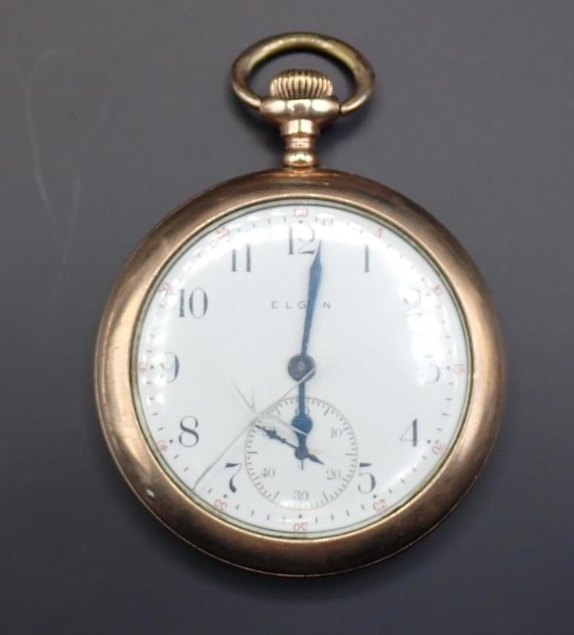 (2) Elgin Gold Filled Case Pocket Watches - 5