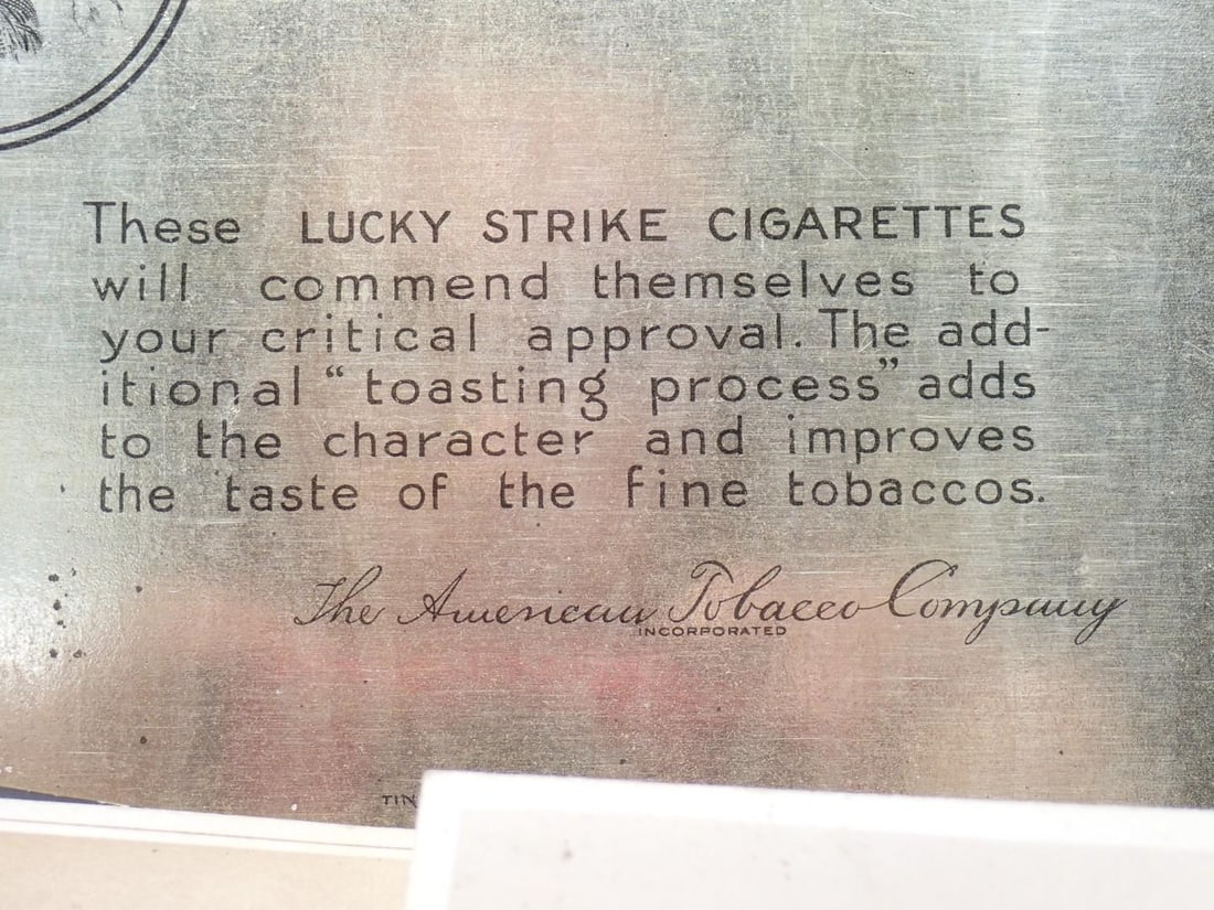 Antique Lucky Strike Cigarettes Tin & Ephemera - 5