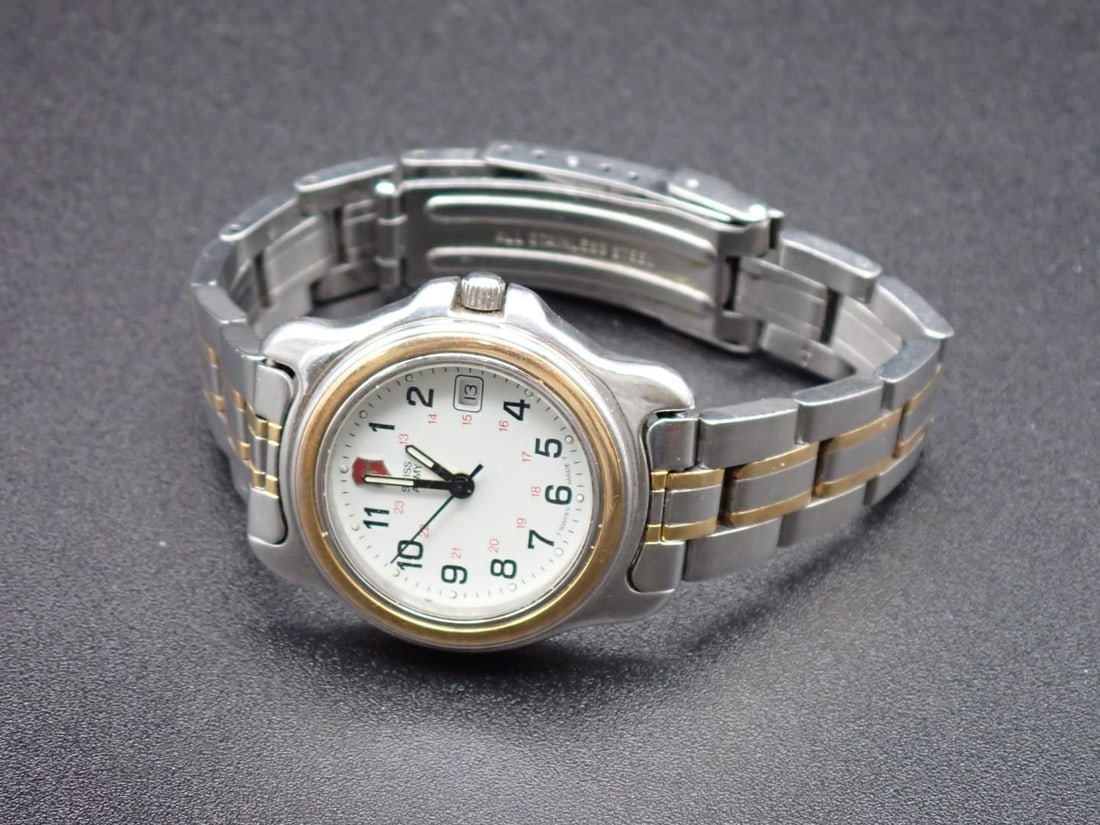 Ladies Two-Tone Swiss Army Wrist Watch - 2