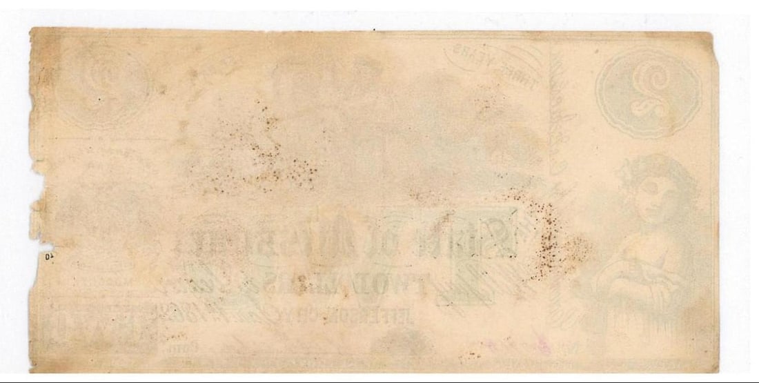 1862 Missouri $2 Civil War Currency - 2