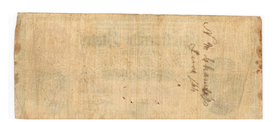 1861 Richmond $10 Confederate Currency - 2