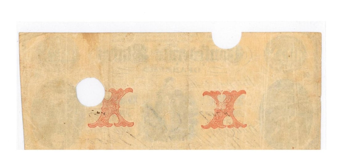 1861 $10 Confederate Currency - 2