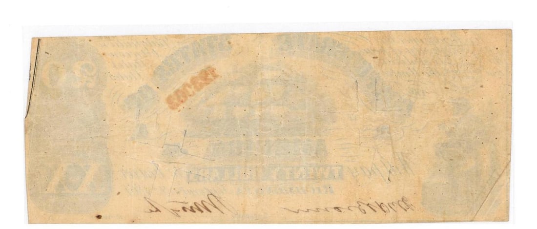 1861 Richmond $20 Confederate Currency - 2