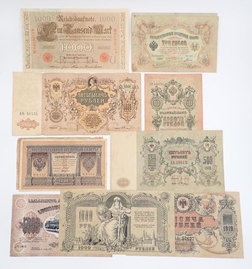 (11) Foreign Currency: (10) Russia & (1) Germany