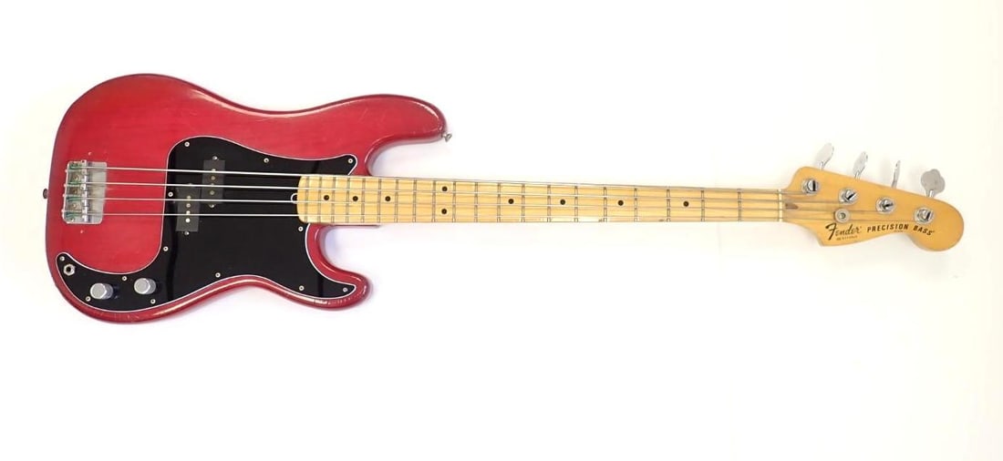Fender Precision Bass Electric Guitar: s.n. S883063, U.S. mades, with Gator hard case