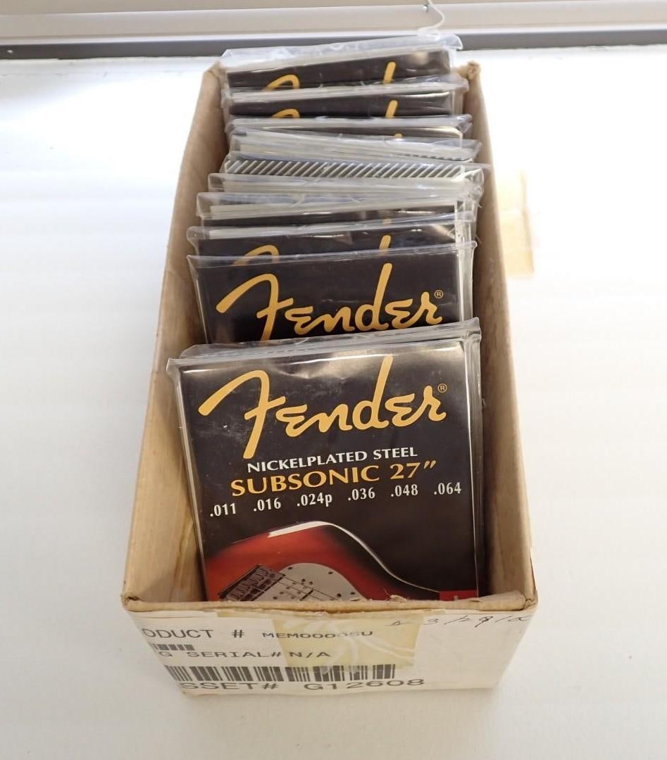 (13) Packages of Fender Subsonic 27" Steel Guitar Strings: (13) Packages of Fender Subsonic 27" Steel Guitar Strings