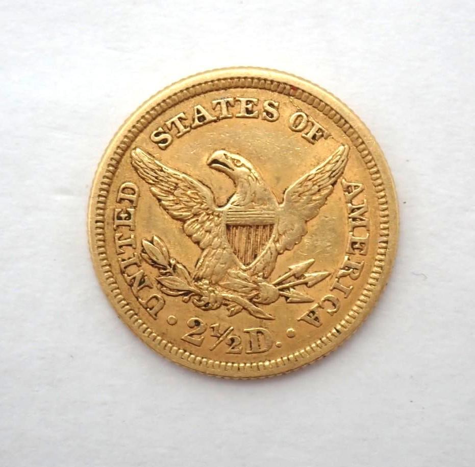 1853 U.S. Liberty Head Gold Quarter Eagle - 2