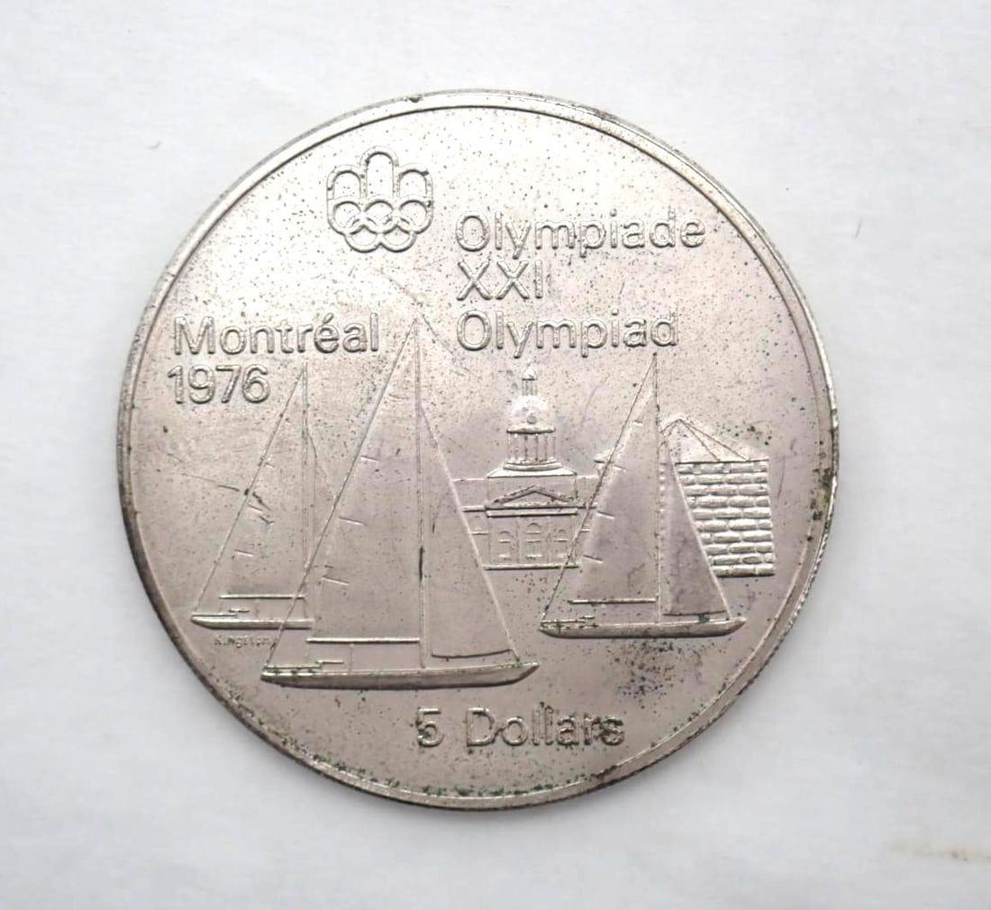 1973 Canada XXI Olympiad $5.00 Sterling Silver Coin - 2