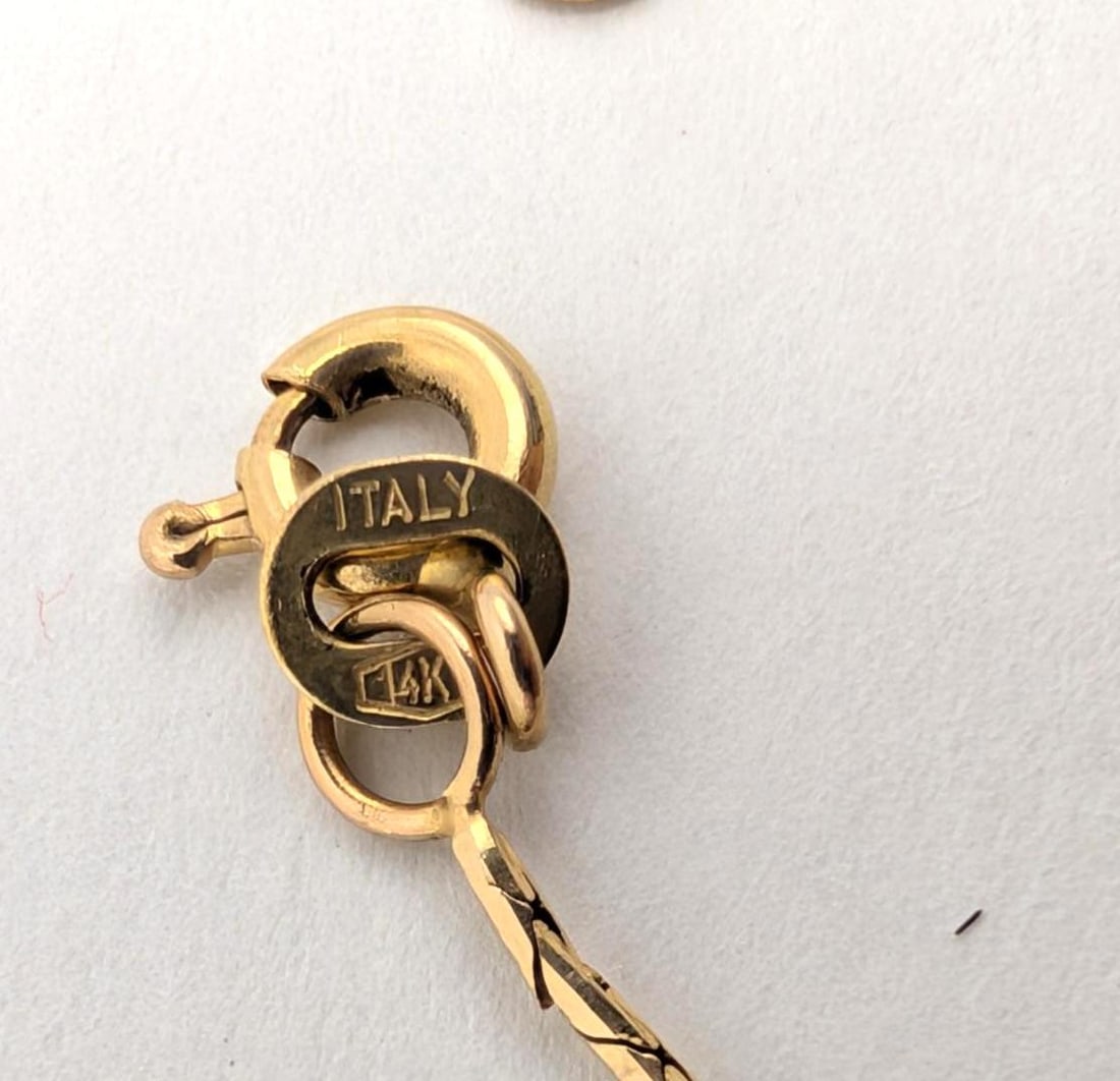 14K Yellow Gold Necklace - 4