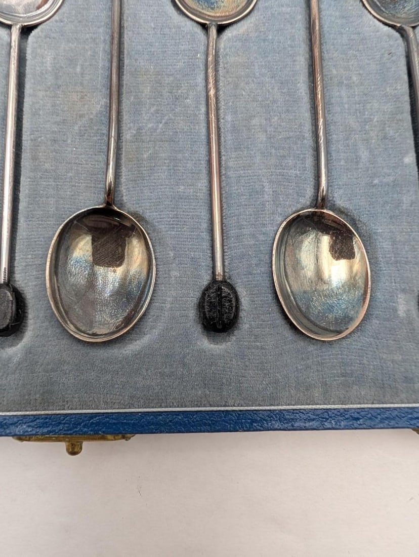 Cased set of (6) Gorham Sterling Silver Demitasse Spoons - 3