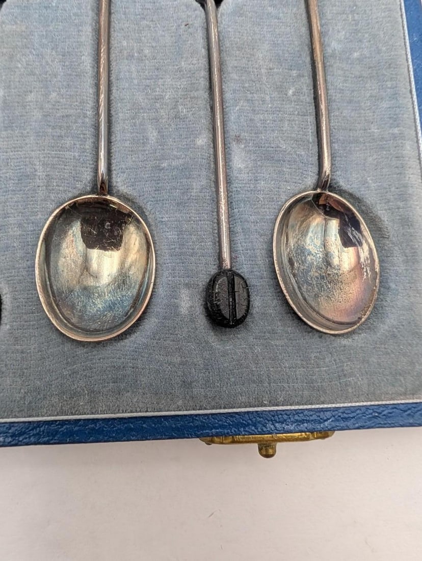 Cased set of (6) Gorham Sterling Silver Demitasse Spoons - 4