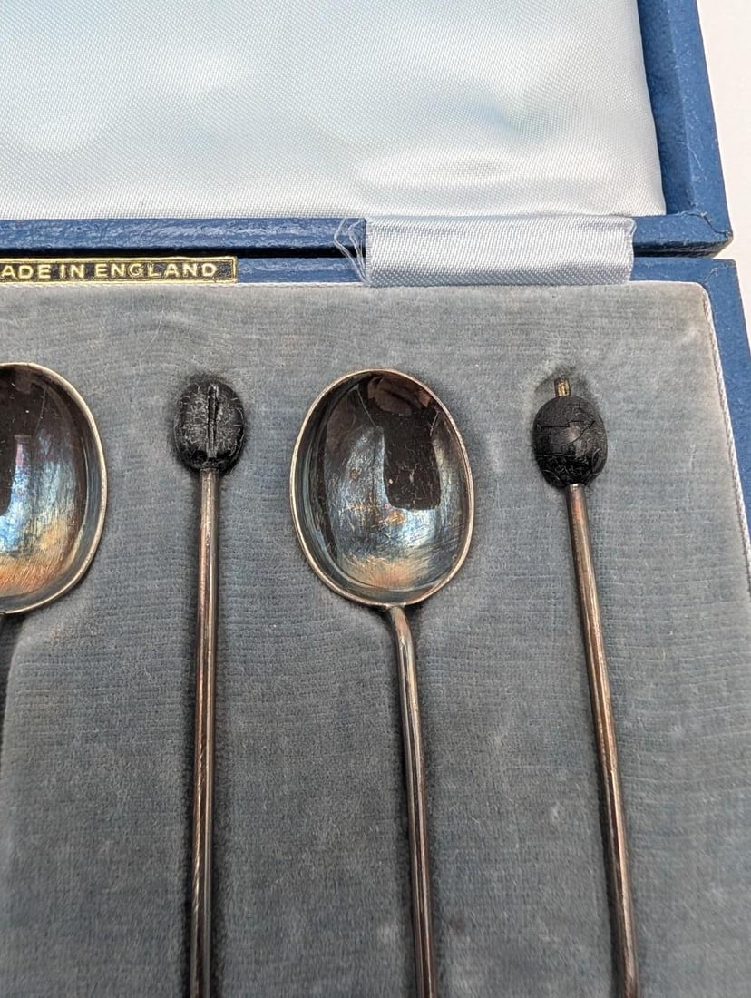 Cased set of (6) Gorham Sterling Silver Demitasse Spoons - 5