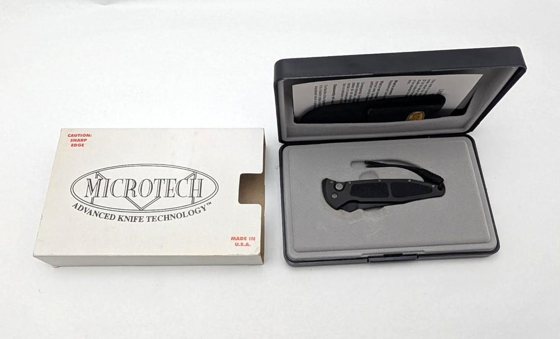Microtech 300062 Mini Socom Tanto Automatic Knife: s.n. 1086, new in the box