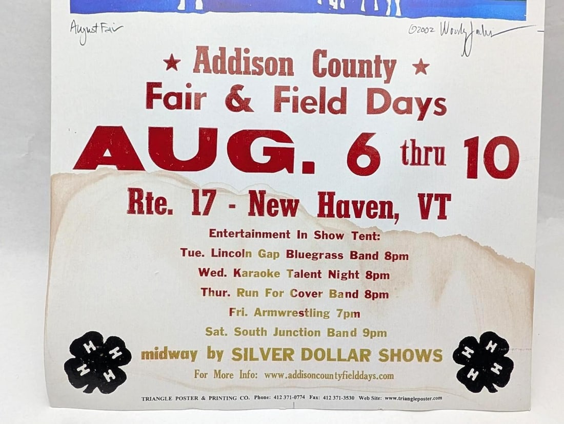 Addison County Fair & Field Days Poster - 2