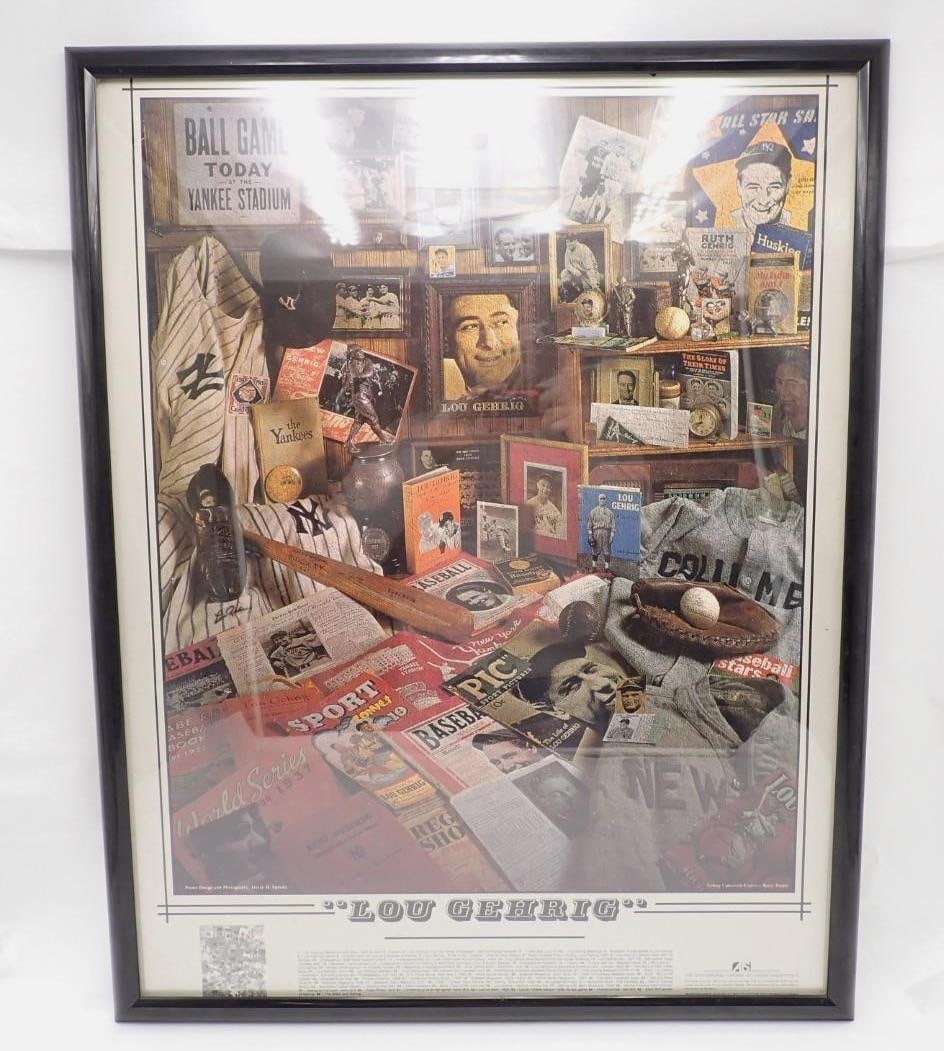 (2) Framed Baseball Lithographs - 2