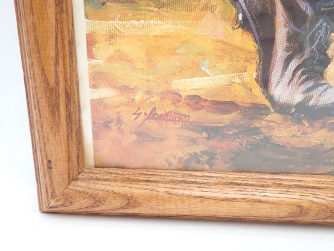 (2) Framed Baseball Lithographs - 9
