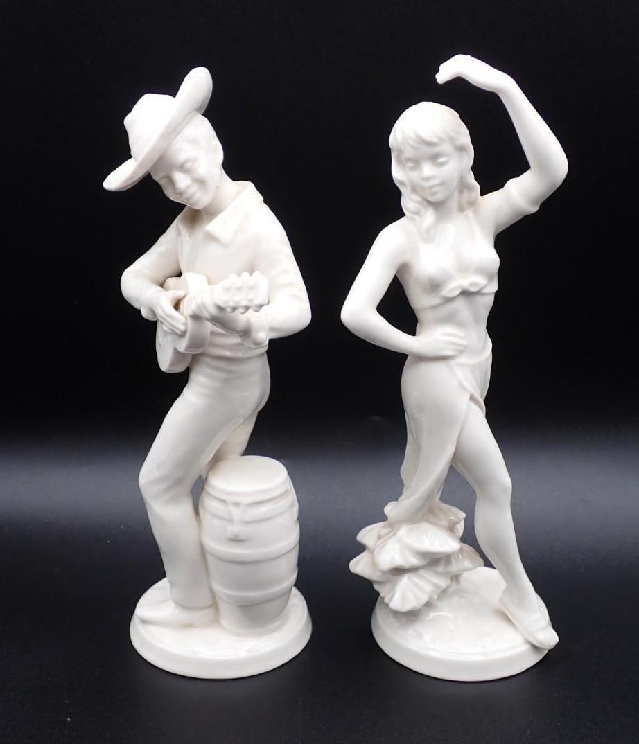 (2) Goebel Figurines "Island Dancers": each approx. 9" in height